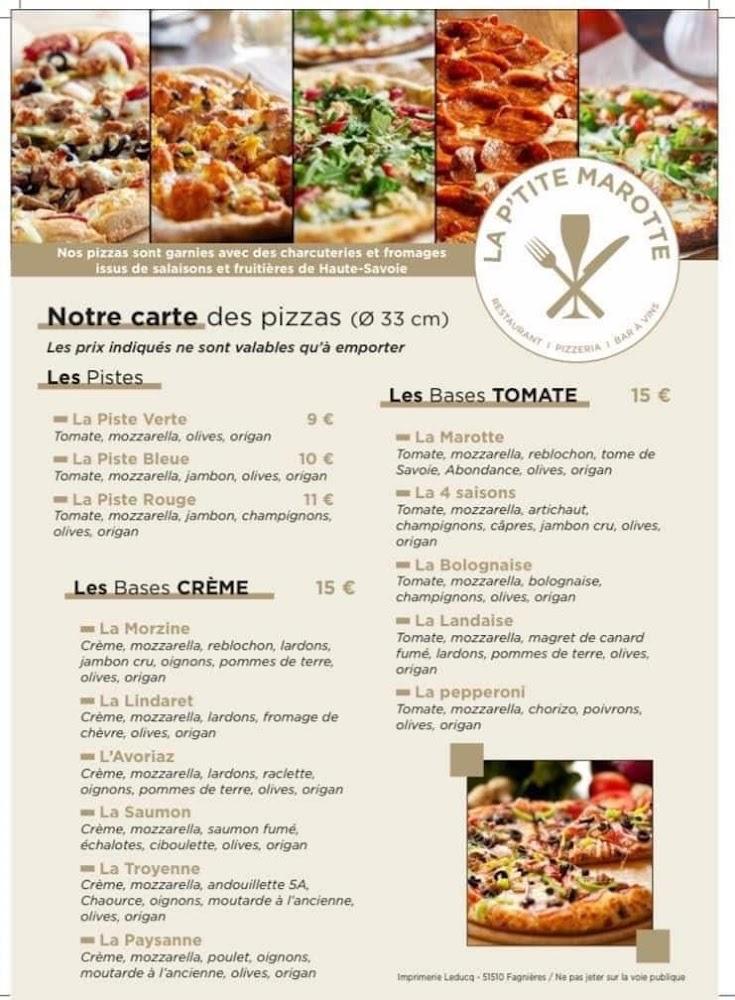 LA P'TITE MAROTTE - Menu Image 1